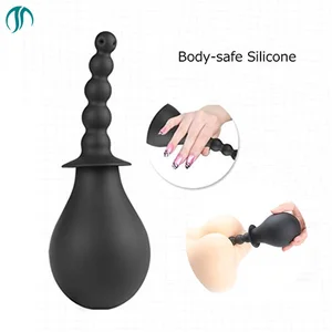 Modun силиконовые клизма флеш анальный Dusche портативный мусульманский душ Анальный Шар вагинальный Ducha Анальный Душ очистка лампы клизма - изображение