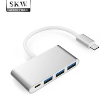 

SKW T-C003 Type-C Converter Adapter Type-C to 3 USB+Type C Adapter conversion Cable 60Hz / 6K for Apple MacBook laptop projector
