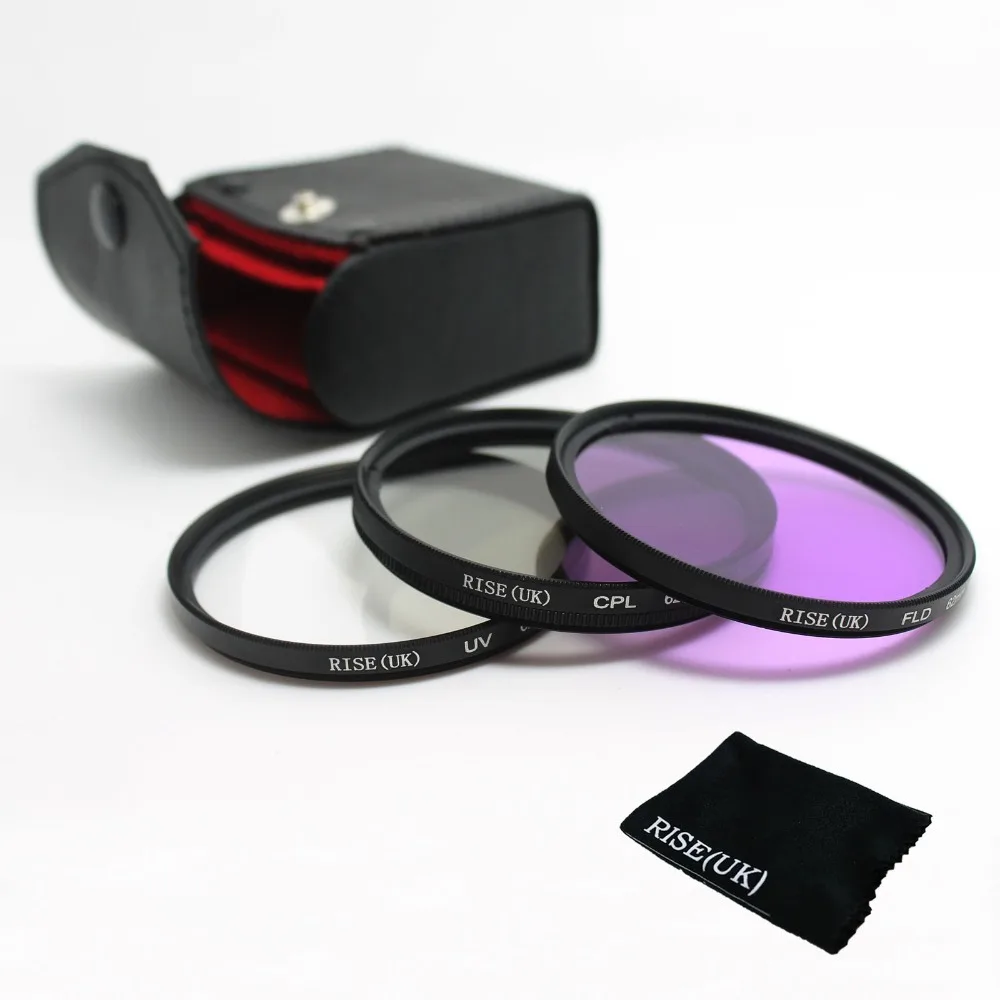 

RISE(UK) Kit 40.5mmUV+CPL+FLD lens filter for DSLR + filter bag free shipping