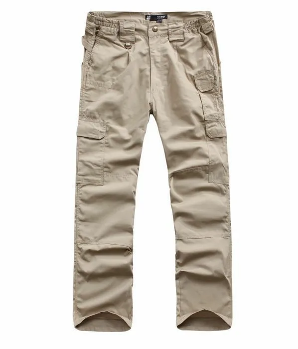 Khaki Travel Cotton Long Pants Amy Green Men's Ripstop