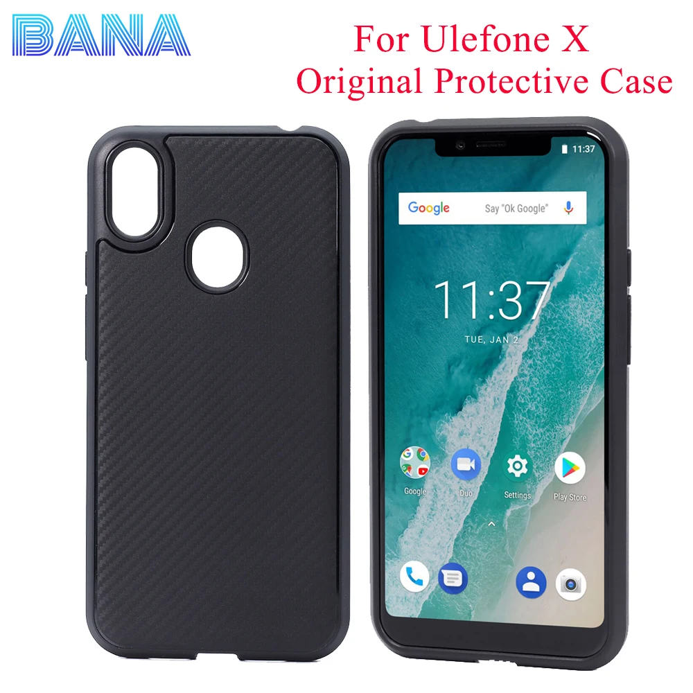 

Original UleFone Case For Ulefone X High Quality 100% Original Black Silicone TPU Protective Case For Ulefone X