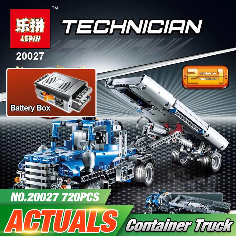 

Lepin 20027 720Pcs Technic Mechnical Series The Container Truck Set Children Educational Building Blocks Bricks Toys Model 8052
