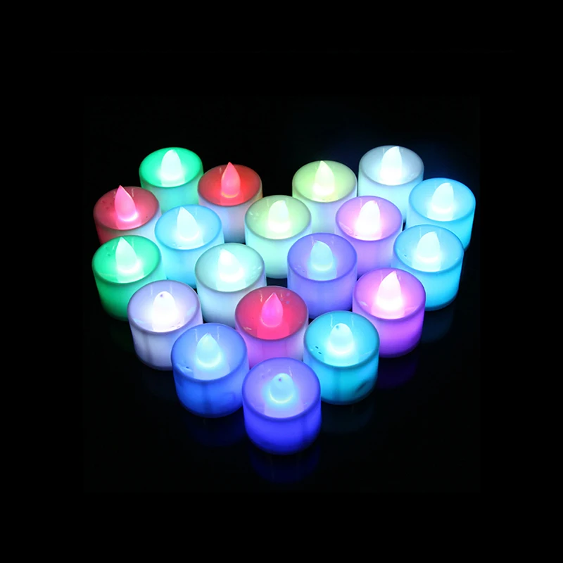 

24Pcs Floating Flameless LED Tealight Tea Candles Light for Wedding Birthday Party Decoration Lamp KM88