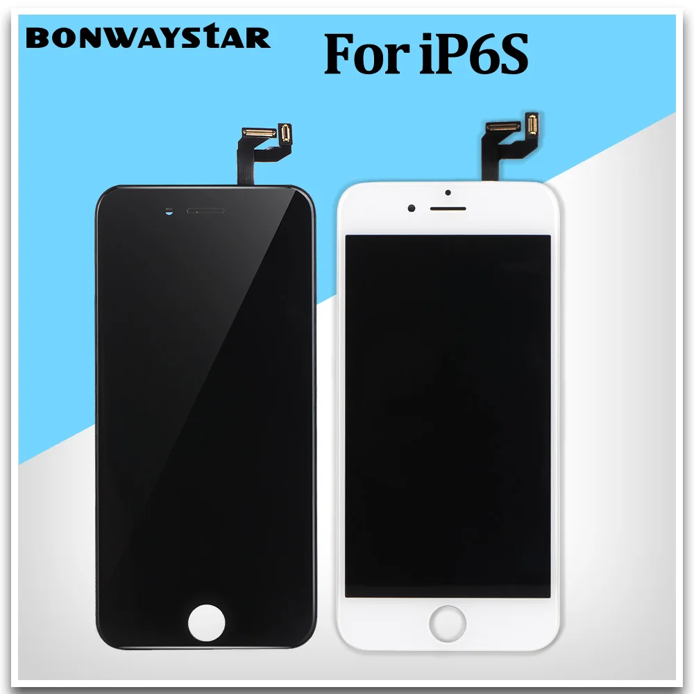 10 шт./лот новинка 100% сменный ЖК-дисплей для iPhone 6S с 3D сенсорным экраном стекло в