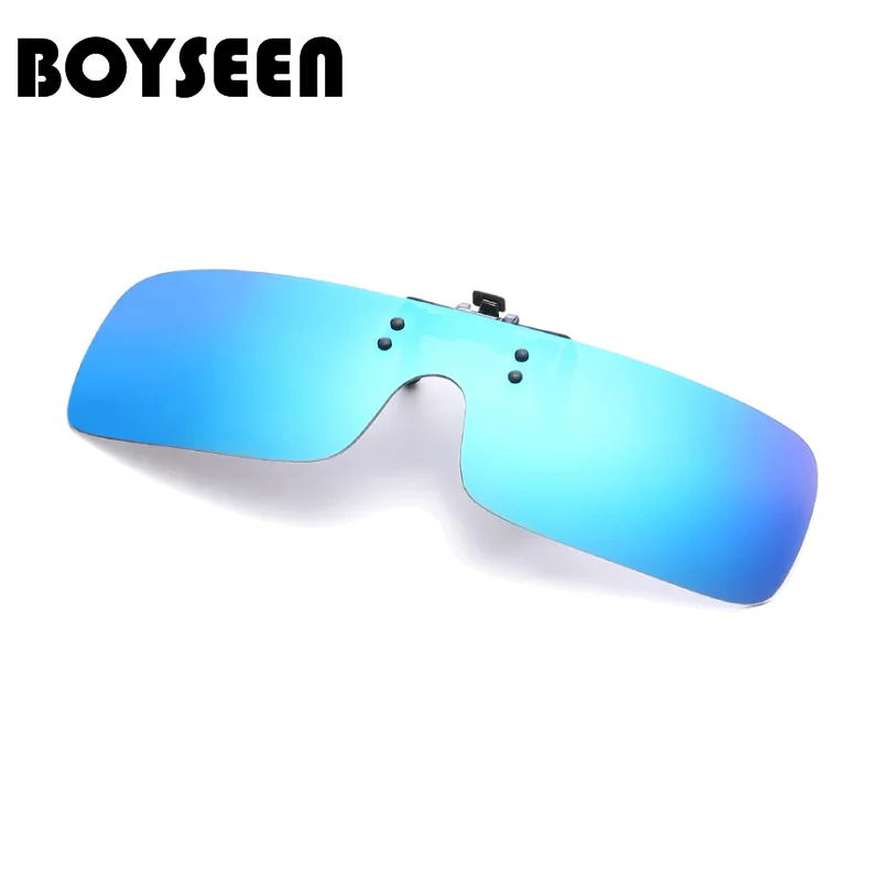 

BOYSEEN Square Polarized Clip On Sunglasses Women Men Oversized Sun Glasses Driving Polarized Night Vision Lens Anti-UVA/UVB 608