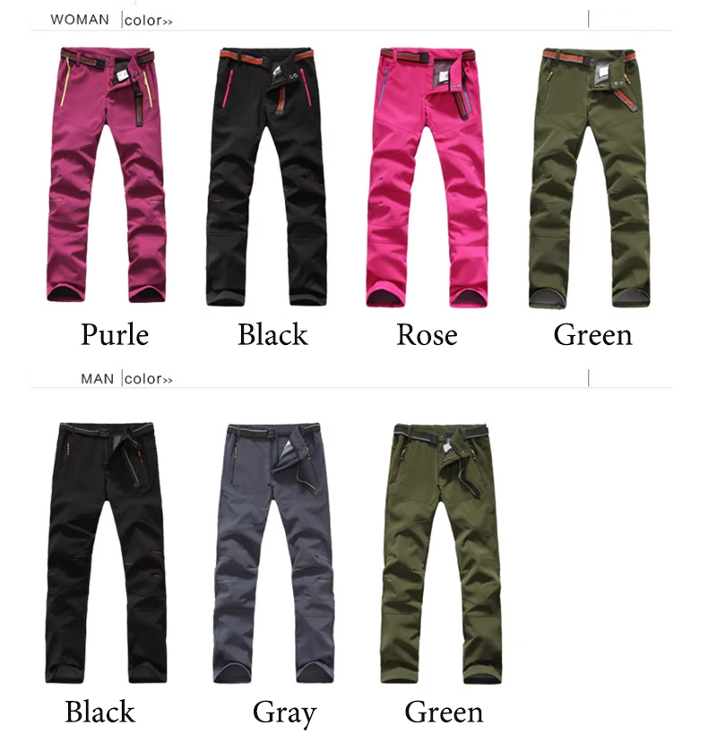 Походные штаны, штаны для отдыха для мужчин и женщин дышащая фелисовая ткань брюки водонепроницаемые ветрозащитные термофлисовые брюки для лыжного альпинизма