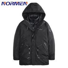 NOR, мужская мода, 2 в 1, парки, одноцветная зимняя куртка с капюшоном, мужская длинная стеганая куртка, уличная куртка, Jaqueta Masculina Inverno