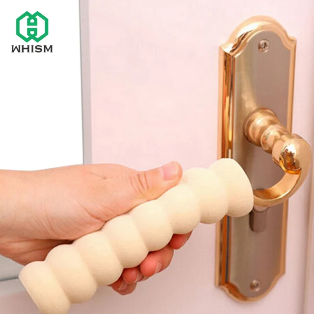 WHISM Doorknob Handle Cover Pad Cases Spiral Door Handle Protection