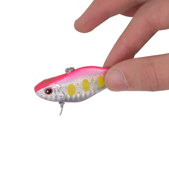 

Noeby 2pcs/bag VIB Sinking Hard Lures 70mm 14g Artificial Fishing Baits with Japanese SUGIURA Treble Hook NBL9002