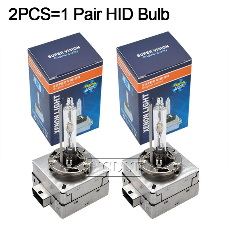 HCDLT Original D1S HID Xenon Bulb D3S Metal Base Car Headlight Replacement Bulb 35W 4300K 5000K 6000K 8000K 55W Xenon HID Lamps (12)