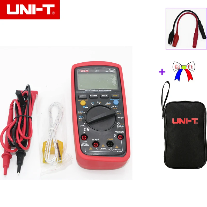 UNI T UT139C True RMS 3 5/6 ЖК цифровой мультиметр электрический ручной тестер LCR измеритель