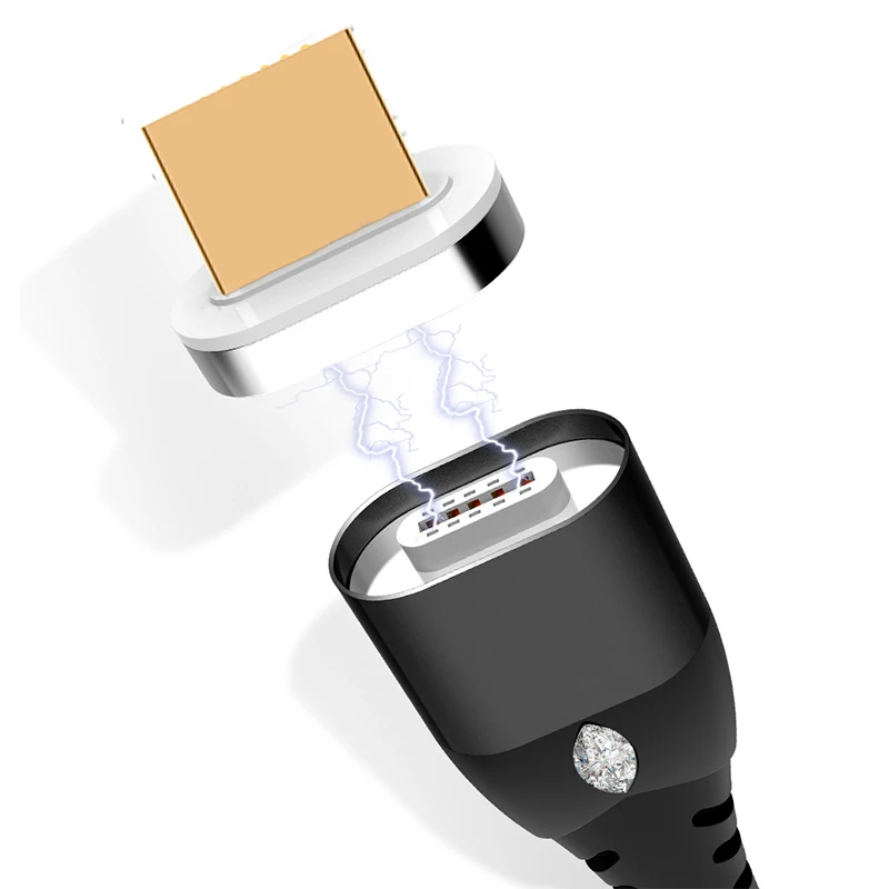 Магнитный кабель Rovtop, Micro Usb type C, адаптер для быстрой зарядки телефона, Microusb type C, магнитное зарядное устройство Usb C для Iphone, Xiaomi