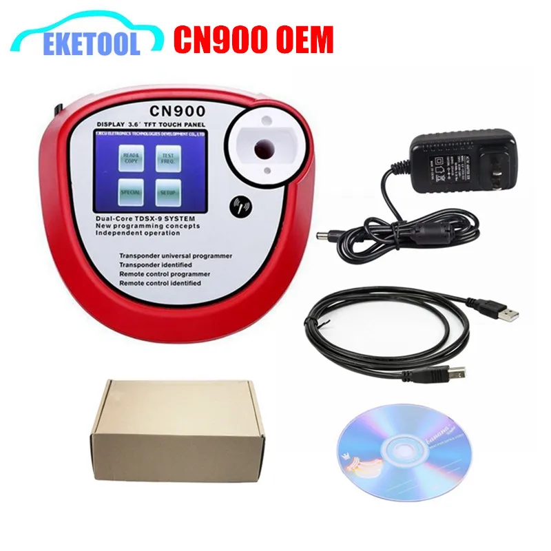 

DHL FREE CN900 Key Programmer V2.02.3.38 OBD2 Transponder Identified Copy 4C/4D/ID48 Dual-Core System OEM CN-900 Copy Chips