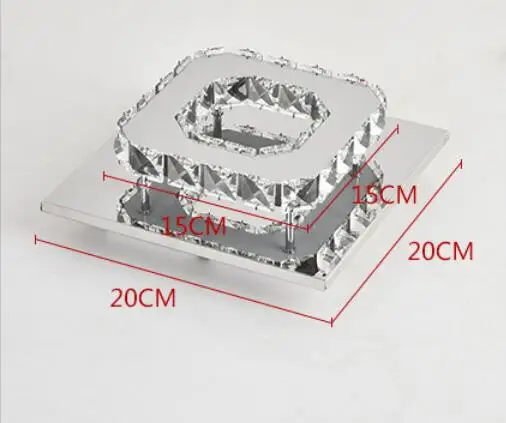 Светодиодные Квадратные хрустальные проходные огни современный коридор крыльцо светильники в потолок потолочный светильник ZP4151542