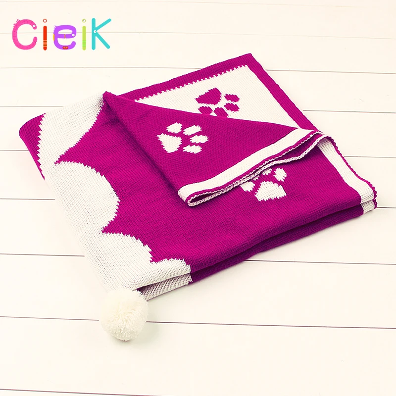 CieiK Baby Blanket Animal Bunny Muslin Floral Swaddle Newborn Girl Boy Soft Wrap Kids Photo Playing Knitted Warm Children Towel  (10)