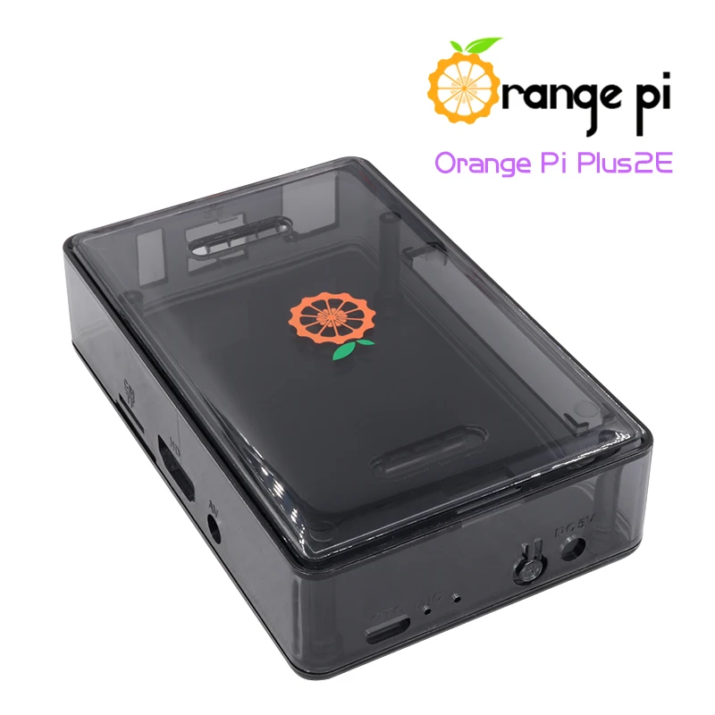 Оранжевый Pi Plus 2e SET5: + блок питания черный прозрачный ABS чехол с поддержкой Ubuntu