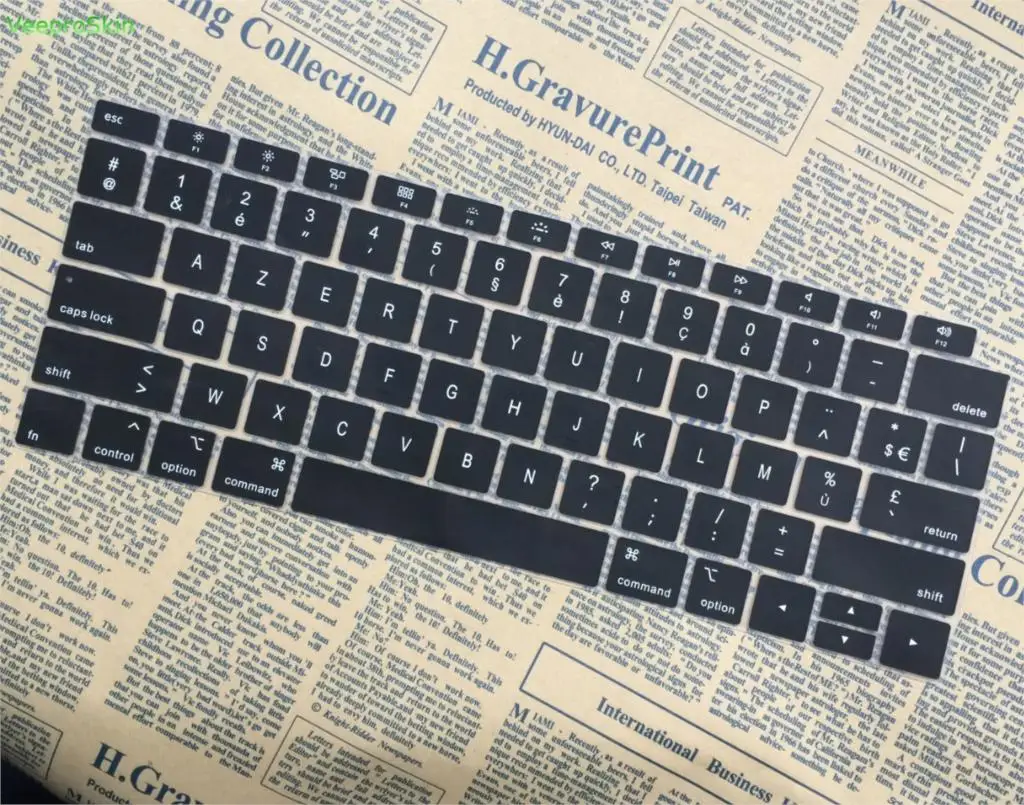 Для Apple Macbook New Air 13 A1932 Retina Touch ID Чехол для клавиатуры 2018 французский защитный чехол