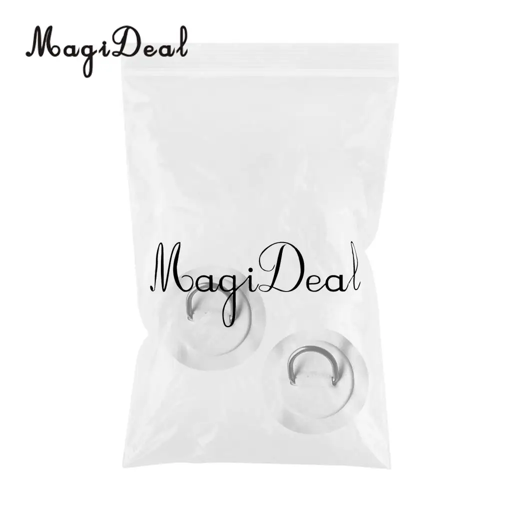 MagiDeal Inflatable Boat 2Pcs/6Pcs Stainless Steel D-ring Pad/Patch for PVC Inflatable Boat Dinghy Kayak SUP Surfboard Supply