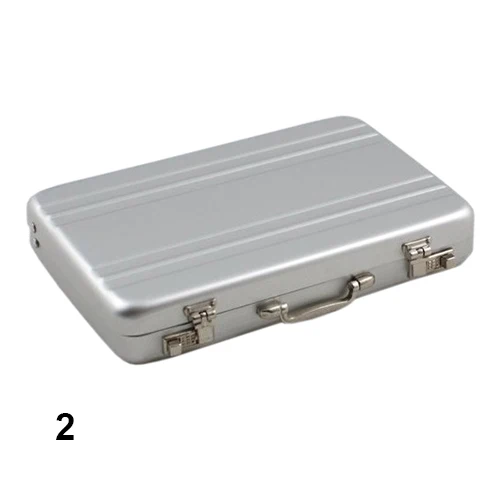 

Metal Business ID Credit Card Holder Mini Suitcase Business Bank Card Name Card Holder Box Case Organizer