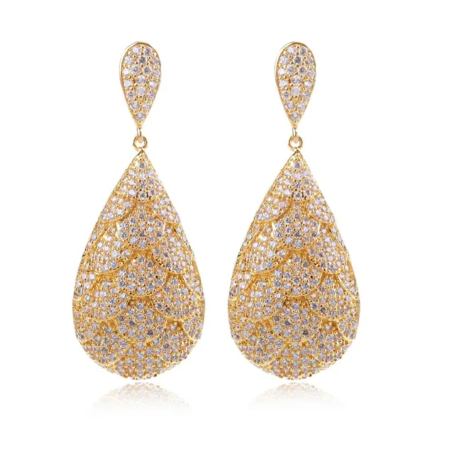 Earrings For Women Cubic Zircon Luxury Drop Earring Wedding Earrings For Women Cubic Zircon Luxury Drop Earring Wedding New Design Style Fashion Jewelry