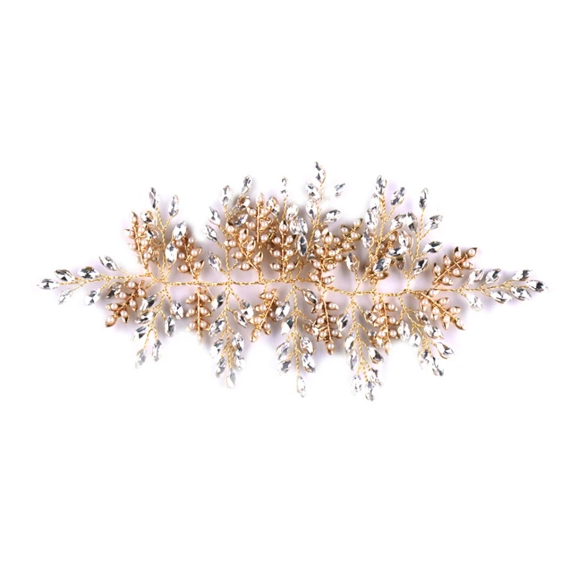 

Hair Band Luxury Gold Headwear Prom Women Girls Floral Wedding Bride Decoration