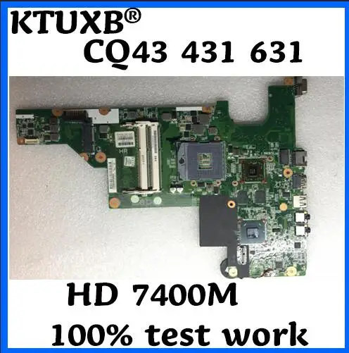 

KTUXB 646672-001 motherboard for HP CQ43 431 631 notebook motherboard HM65 HD 7400M DDR3 100% test work