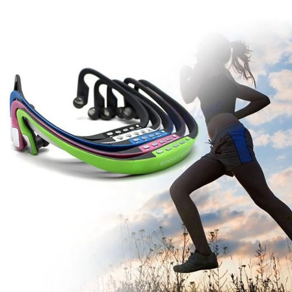 

Sport Wireless Headset Headphone Earphone Music MP3 Player Micro TF FM Radio hot