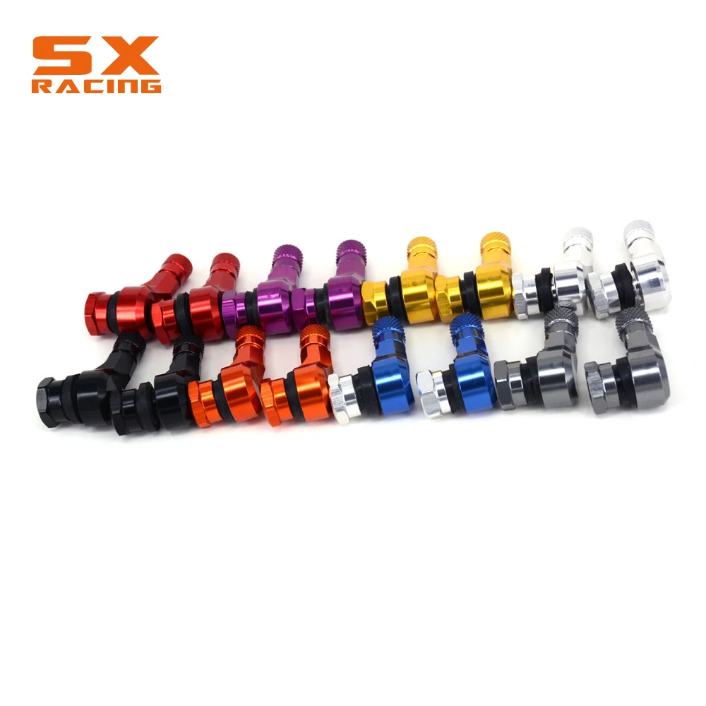 

Motorcycle CNC Universal Colorful 2PCS Rim Wheel Valve Stems Tire Tyre Cap 90 Degree For YAMAHA SUZUKI KAWASAKI HONDA KTM