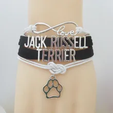 Браслет Love Jack russell terrier ручной работы, браслет для собаки Джек Рассел, браслет для собаки терьера