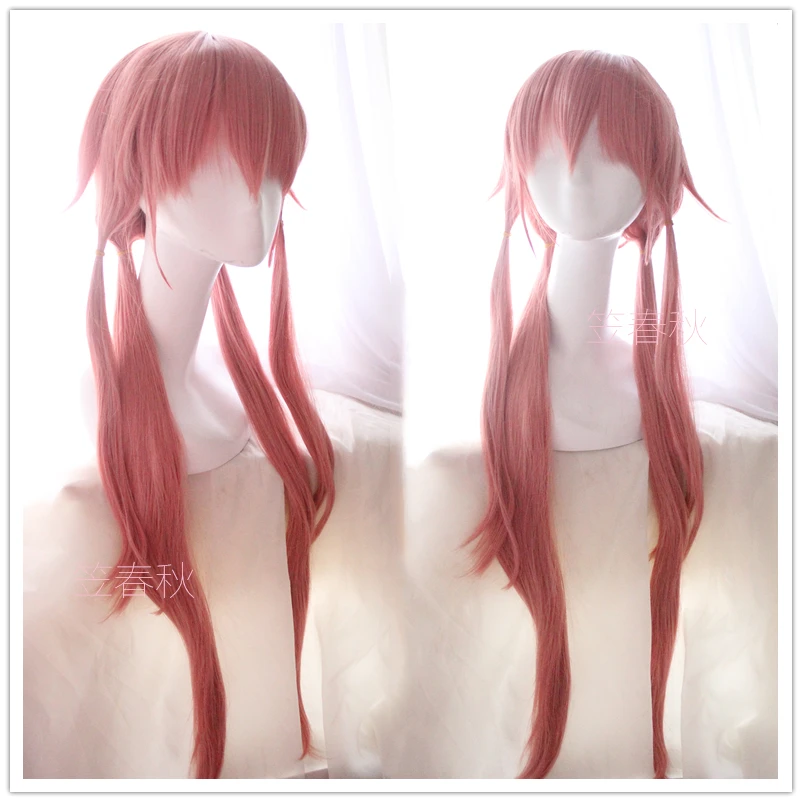 

100cm/39" Future Diary Gasai Yuno Cosplay wig Gasai Yuno Role Play pink long Hair wig Comic Con Costumes