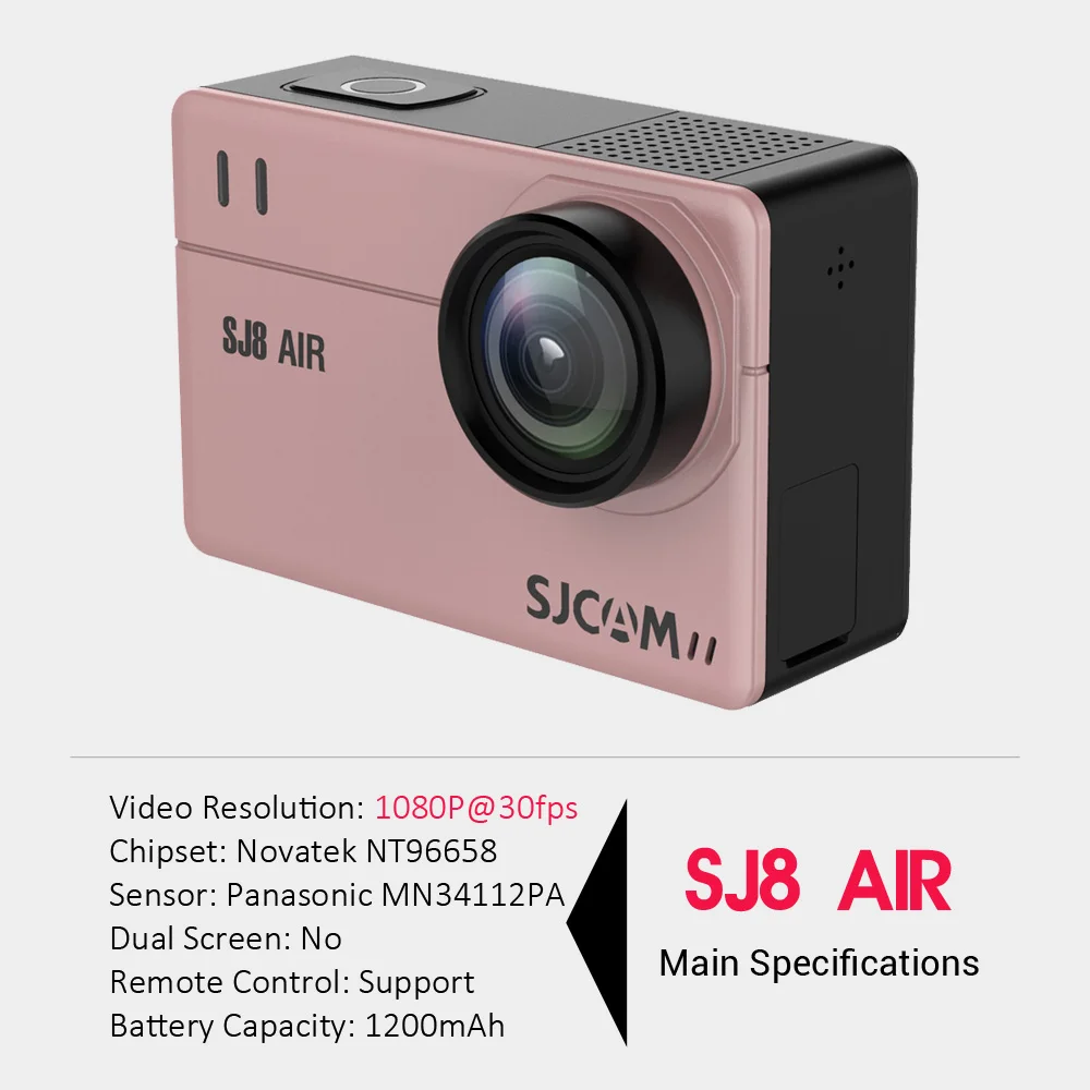 SJCAM SJ8 серия Экшн камера PRO 4K 60fps сенсорный экран с анти встряхивание wifi 1200 мАч