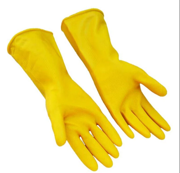 Natural Latex Thicken Acid Alkali Resistant Gloves Safety Gloves Waterproof Resistance Soiling