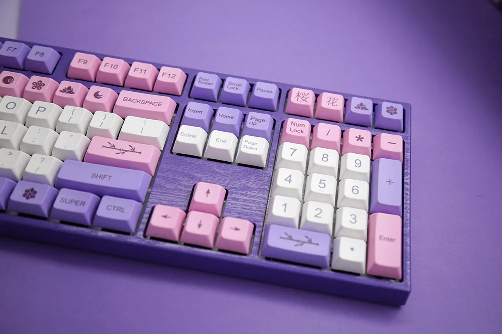 122 клавиш XDA ARC HANA краситель-суб, PBT DSA keycap Macaron etheramic для механической клавиатуры Вишневый выключатель MX keycaps