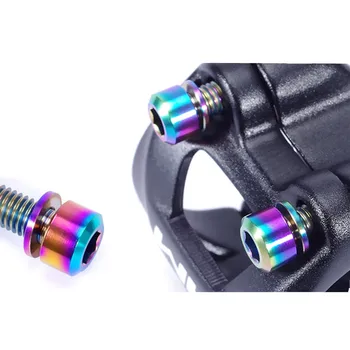 

tanium Bolts Screws M5 X 16mm M5*18 M5x20 for XT/XTR Stem captive washers Column Headed Bicycle Stems Gold Rainbow Ti 6 pieces