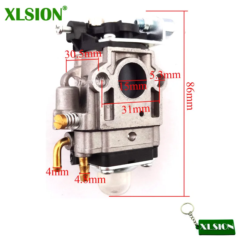 XLSION 15 мм Карбюратор Carb для 43cc 49cc Mosquito Goped GSR Скутер ATV Quad Мини Мотор карманный