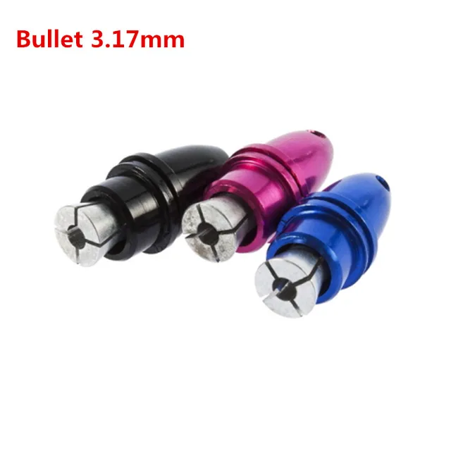 4pcs RC Aluminium Bullet FPV 5mm Propeller Prop Nut Cap Adapter 3.17mm Shaft Motor for Multicopter Quadcopter DIY FPV