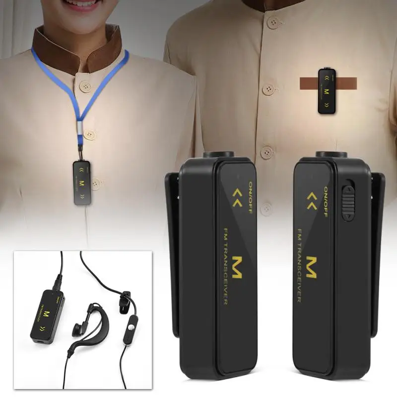 

2Pcs Super MINI Walkie Talkies Two-Way Radio with USB Power Supply & Earpieces