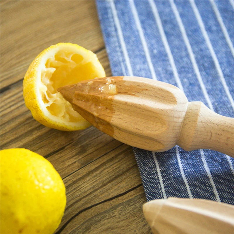 Wooden Citrus Fruits Orange Lemon Squeezer Hand manual juicer kitchen