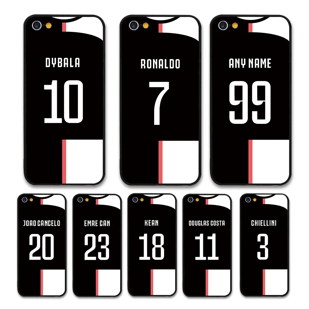 

European Football RONALDO DYBALA KEAN juven FC Jersey style Custom Names and Numbers case for Apple iPhone 6 OR 6S Phones cases