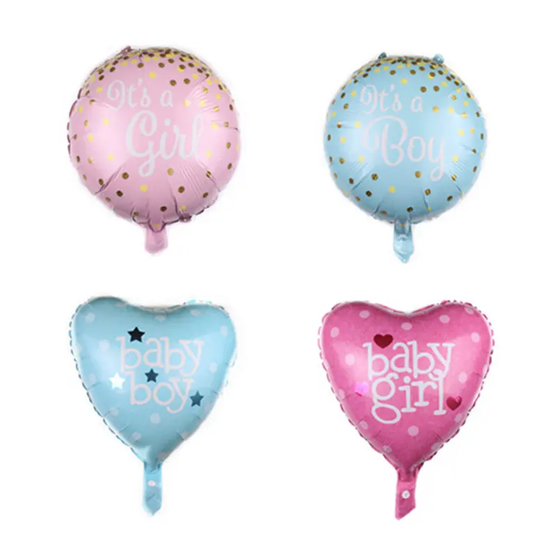 

XXPWJ New 18-inch heart-shaped round boy girl aluminum balloon baby birthday party birthday balloon wholesale