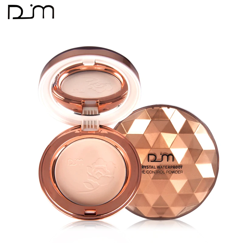 

DJM face powder Natural Make Up Face Powder Foundations Oil-control Brighten Concealer Whitening Pressed Powder