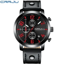 CRRJU Army Military Quartz Mens Watches Top Brand Chronograph Luxury Leather Men Casual Sport Male Clock Watch Relogio Masculino CRRJU Army Military Quartz Mens Watches Top Brand Chronograph Luxury Leather Men Casual Sport Male Clock Watch Relogio Masculino