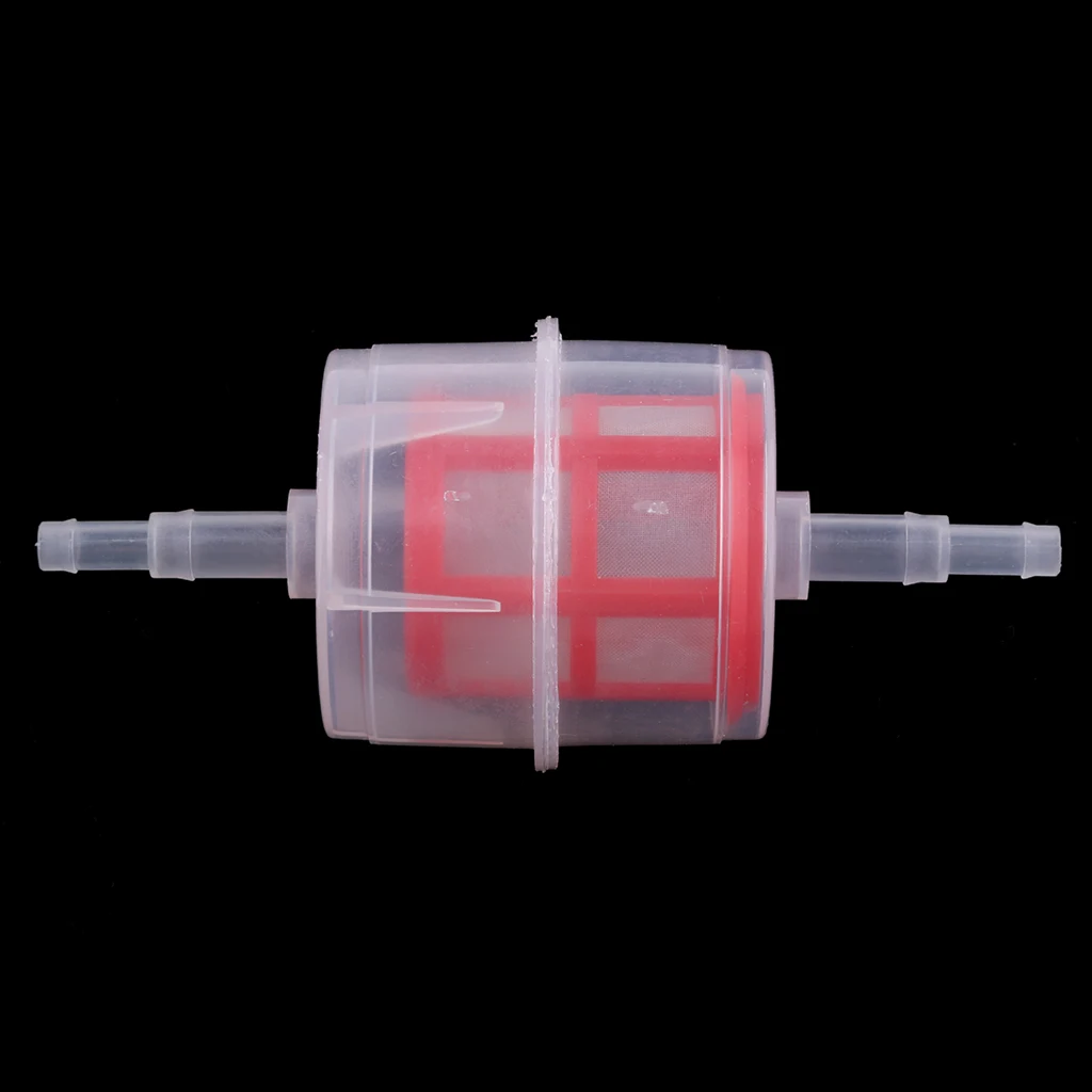 Universal Petrol Inline Fuel Filter LARGE Car Part Fit 6mm-8mm Pipes Red