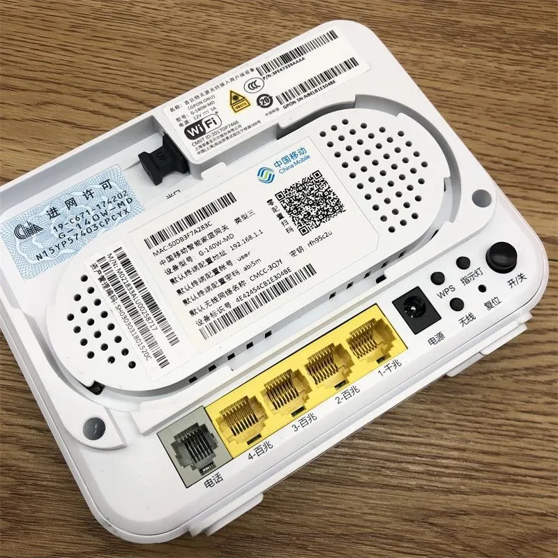 50 шт б/у Alcatel Lucent G-140W-MD GPON ONU с 1GE+ 3FE+ WiFi+ 1Tel, английская версия