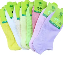 10 шт. = 5 пар, женские теплые удобные хлопковые носки из бамбукового волокна, женские носки по щиколотку, женские чулки невидимого цвета для девочек, Meias