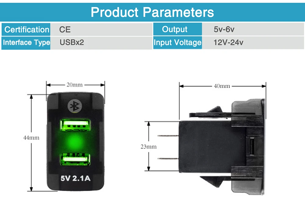 5V 4.2A автомобильное USB зарядное устройство светодиодный дисплей измеритель напряжения прикуриватель адаптер питания для автомобиля Honda Smart Search Bluetooth