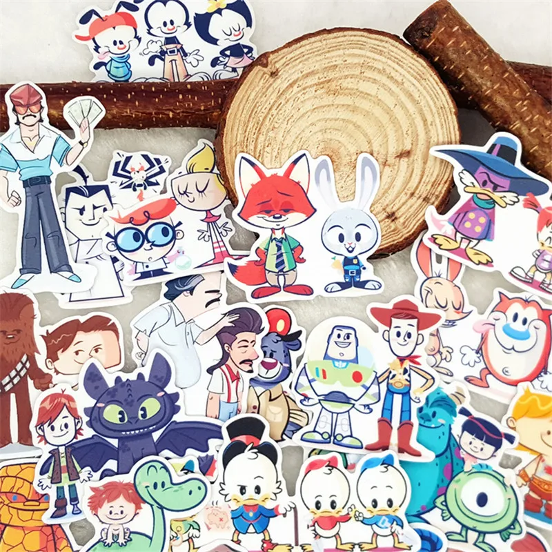 

32 Pcs/lot Anime man and animal story Sticker Decoration DIY Scrapbooking Sticker Stationery Kawaii Diary Label Sticker