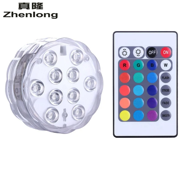 Batterij Aangedreven Dompelpomp LED Lamp met Afstandsbediening/RGB ... Batterij Aangedreven Dompelpomp LED Lamp met Afstandsbediening/RGB ...