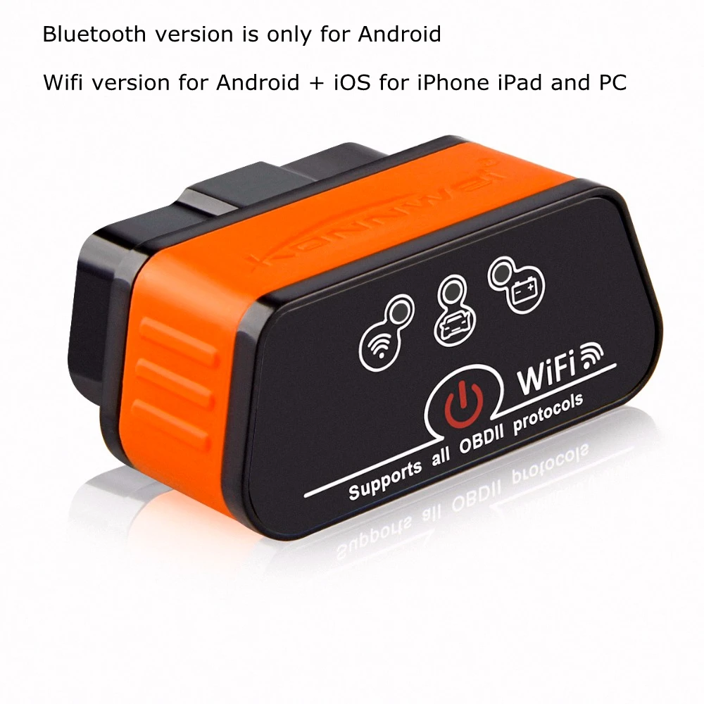 Лучший ICar2 ODB 2 ELM327 Bluetooth или Wifi OBD2 Авто диагностический сканер для Android IOS EML 327