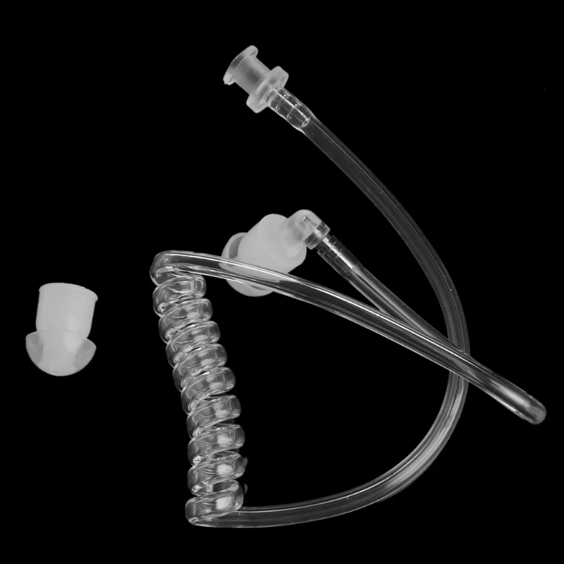 Прозрачная катушка акустическая Воздушная трубка наушник с медным кольцом для двухсторонней рации рация наушник наушники аксессуары